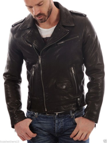 Cafe racer giacca pelle uomo - giacca,