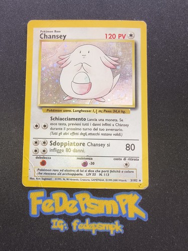 Pokémon chansey holo - pokémon, 3/102