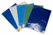 Due Tappeti decontaminanti con antibatterico, 57x45cm - 30+30 strappi. BLU