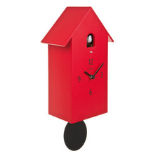 ZUBA rosso Domeniconi design Italiano per un orologio a cucu unico