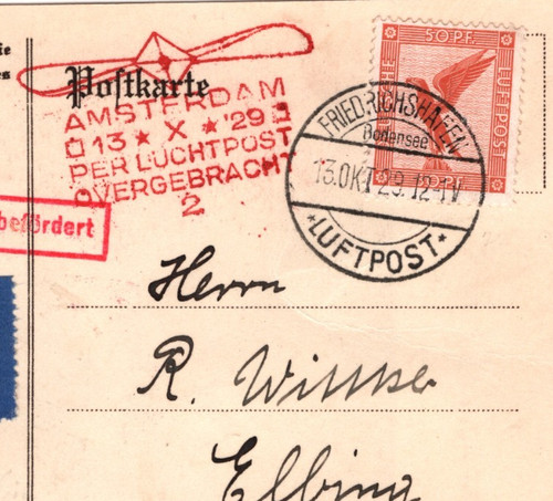Graf zeppelin cartolina - cartolina, posta