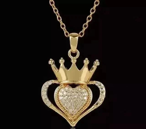 Ciondolo corona cuore