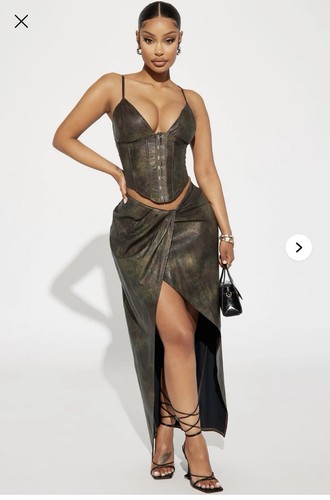 Set corsetto ecopelle fashion - corsetto,