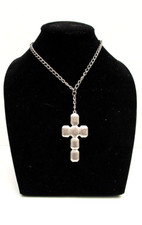 Collana croce e catena in