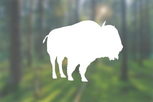 Bisonte shape decalcomania - bisonte,