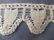  PIZZO - BORDURA - FATTO A MANO - UNCINETTO