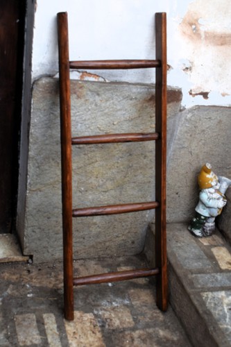 Antica scala legno pioli - antica,