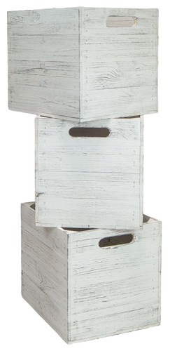 Set scatole legno vintage - 3,