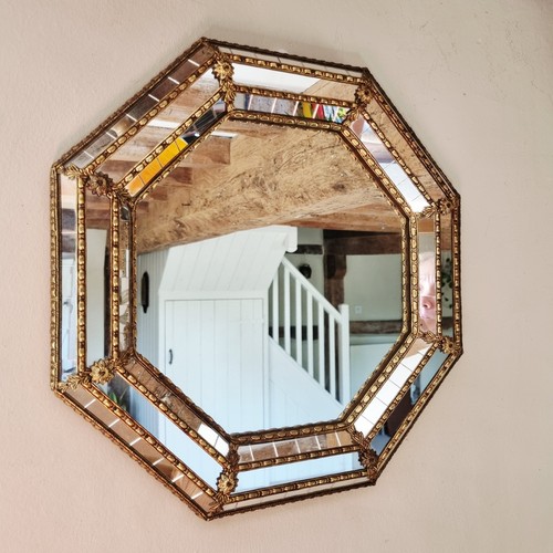 Specchio ottagonale vintage