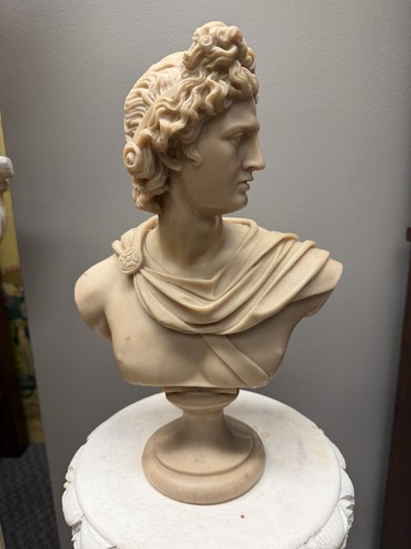 Busto apollo alabastro - busto,