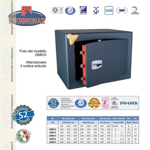 Cassaforte gmk 28x40x35 - cassaforte,