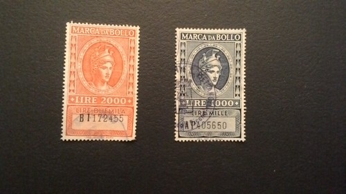 Marche bollo grandi lire - da, da