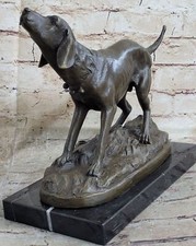 100 bronzo statua caccia cane - 100%,