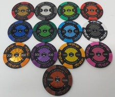 5 Fiches Gettoni Chips Texas