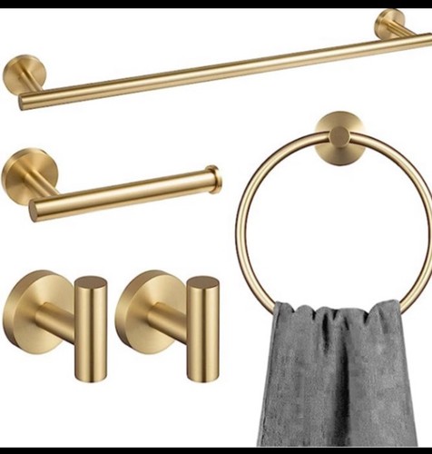 Set accessori bagno - , ottone