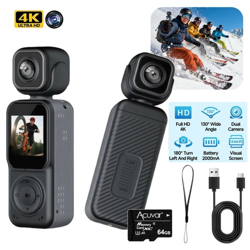 Action camera doppia - camera, 4k
