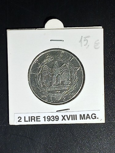 Moneta regno italia 1939 - moneta,