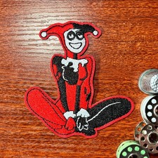 Harley Quinn Patch Rosso Nero