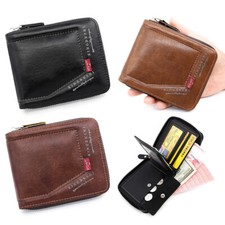 Mens Leather Wallet RFID safe
