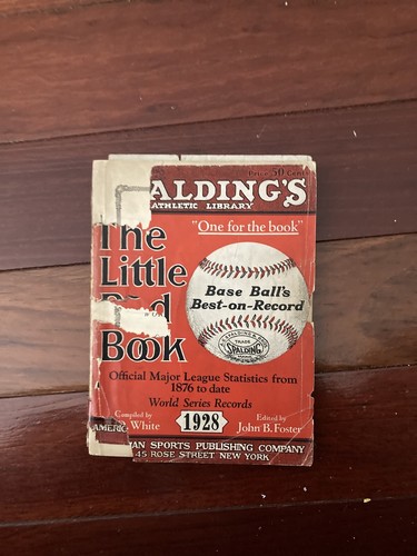 Libro baseball rosso spalding - libro,