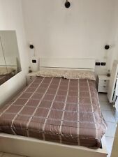 letto alla francese contenitore con materasso, cuscini e comodini