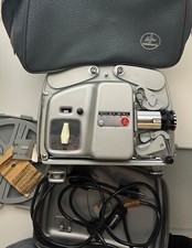 Bolex Paillard 18-5L Super 8mm Movie Projector with leather original bag - MNT