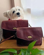 Set borsa a tracolla in pelle