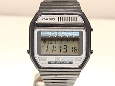 OROLOGIO UOMO VINTAGE RARO JAPAN PLASTICA NERA DIGITALE MELODIA SVEGLIA "CASIO" 82H108