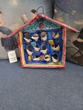 Scultura Opera Arte Ceramica Gianluca Morlin Italy Casa Uccelli (Vedere Foto)