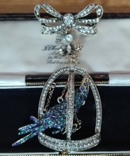 Spilla stile vintage diamante