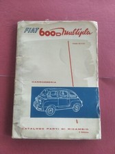 FIAT  600D 600 D Multipla  CATALOGO RICAMBI Parte Carrozzeria  Originale 1963