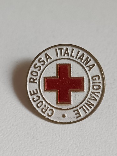 Spilla croce rossa - -,