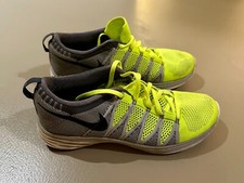 Scarpe da corsa NIKE Flyknit Lunar 2 Grigie / Gialle Uomo - Numero 42,5