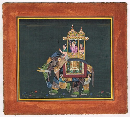 Dipinto mano mughal regina - a,
