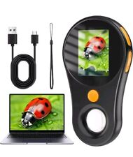 Microscopio Digitale per Bambini 500x,Tascabile,8 LED,4 Livelli di Regolazione