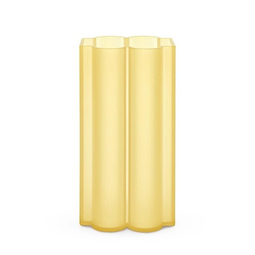 Okra kartell giallo vaso - giallo, alto