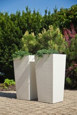 Vaso Quadrato Rigato Moderno