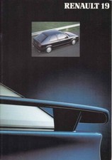 Catalogue Brochure RENAULT 19