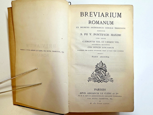 Breviarium romanum - breviarium,