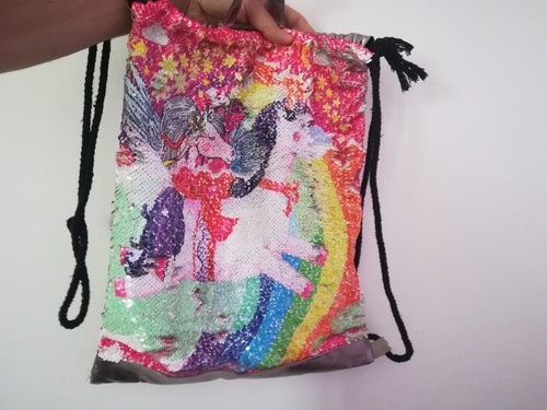Zainetto unicorno con lacci - , da