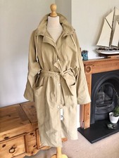 Cappotto a fetta lungo parka beige Zara taglia S UK10 nuovo con etichette G43