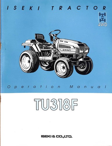 Iseki tu318f manuale operatore - iseki,