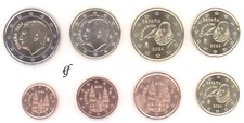 Spagna tutte le 8 monete 1