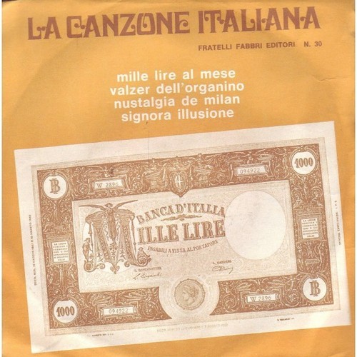Canzone italiana n 30 - lp, la