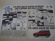 advertising Pubblicità 1986 AUTOBIANCHI Y 10 Y10 4WD