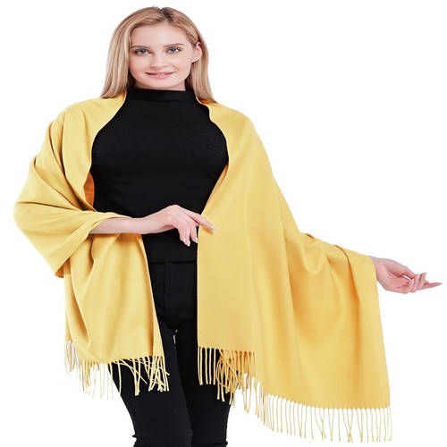 Sciarpa pashmina scialle oro