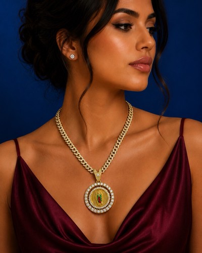 Collana catena maglia cubana