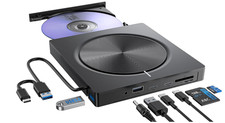 Unità CD DVD esterna masterizzatore USB 3.0 tipo C con lettore di schede PC...