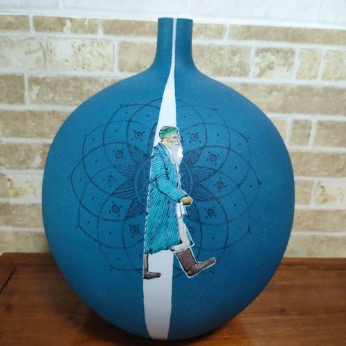 Vaso fiori kutani ware - di,