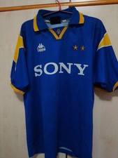 Juventus 1995/96 Away Kappa Jersey Vintage Sony camiseta Soccer Maglia Size L